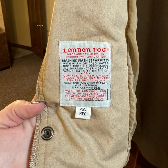 Vintage London Fog men’s jacket size 44 large - Picture 3 of 5